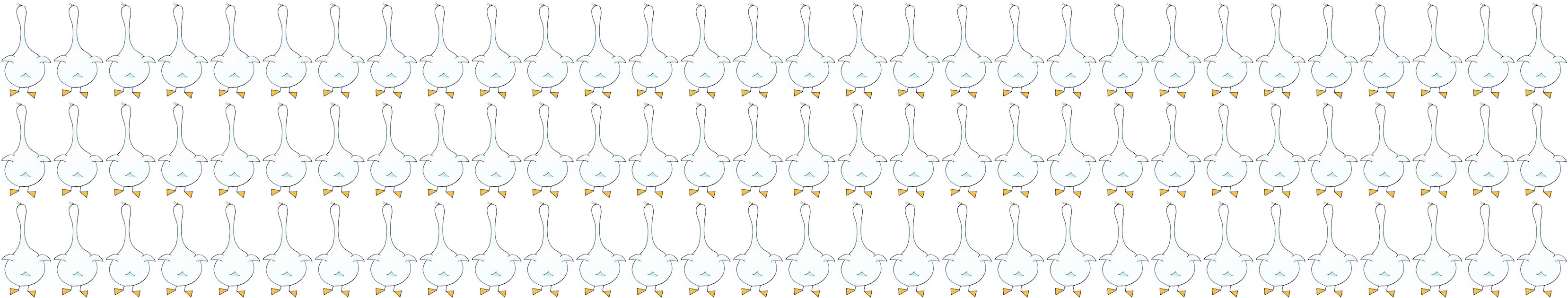 Gander Goose doodle pattern